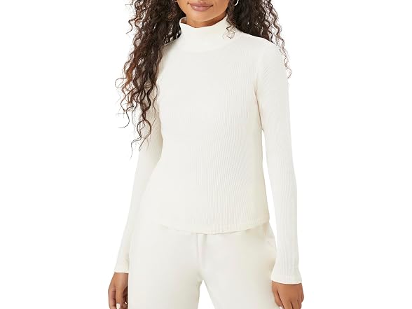 Forever 21 (S) Waffle Knit Turtleneck Top