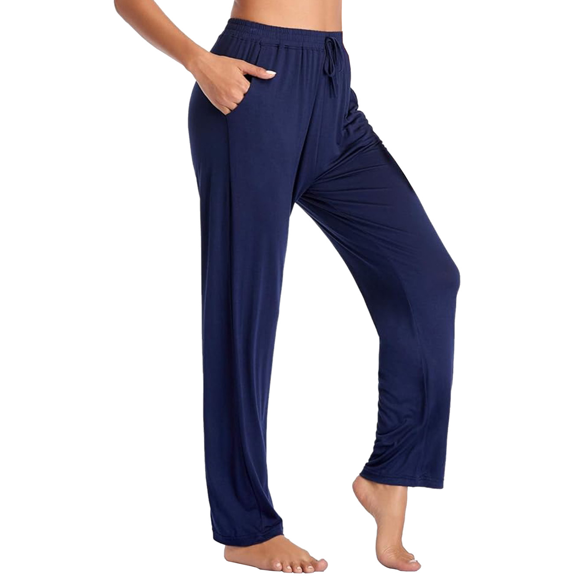 3Pk Womens Loose Fit Classic Lounge Pants - Gallery 14