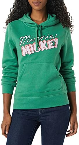 Amazon Essentials Disney | Marvel | Star Wars | Princess Women's Fleece Pullover Hoodie Sweatshirts, Minnie Mickey, 6X
