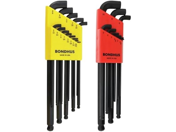 Bondhus 20599 0.050-3/8" & 1.5-10mm Hex Key2pk