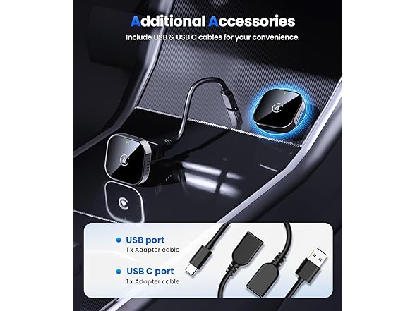 Teeran Wireless CarPlay & Android Auto Adapter