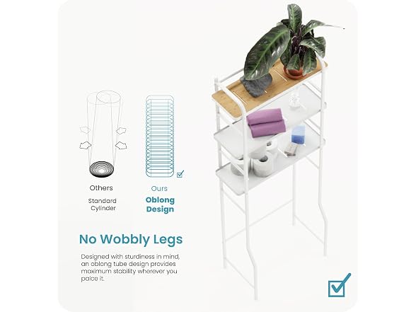 Home Zone Living CAD6238U Over the Toilet Organizer