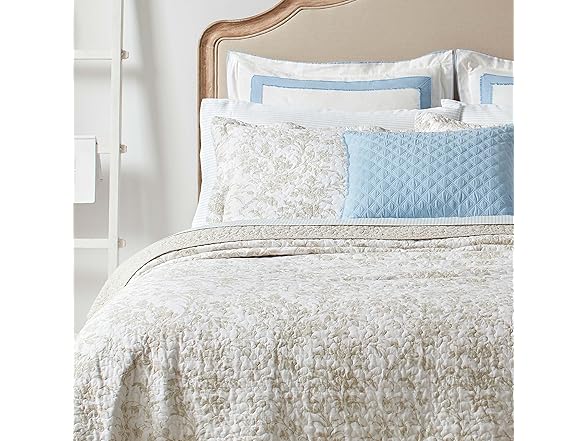Laura Ashley - King Quilt Set, Soft Cotton