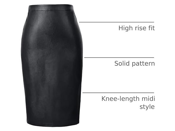 Kate Kasin Women (S) Leather Skirts High Skirt