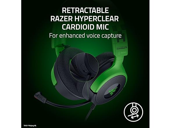 Razer Kraken V4 X Headset - Minecraft Edition