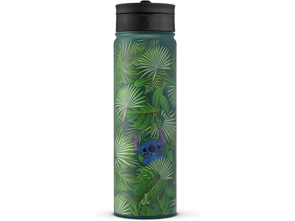 JoyJolt Disney Stitch-a-Boo Stainless Steel Water Bottle 