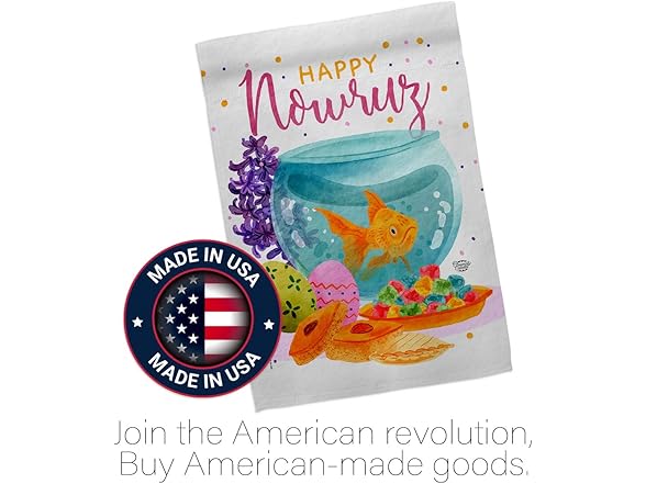 Ornament Collection Iranian Nowruz Garden Flag Hom