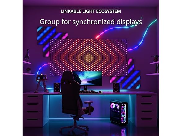 Twinkly Line Extension Kit Adhesive, Magnetic Light Strip