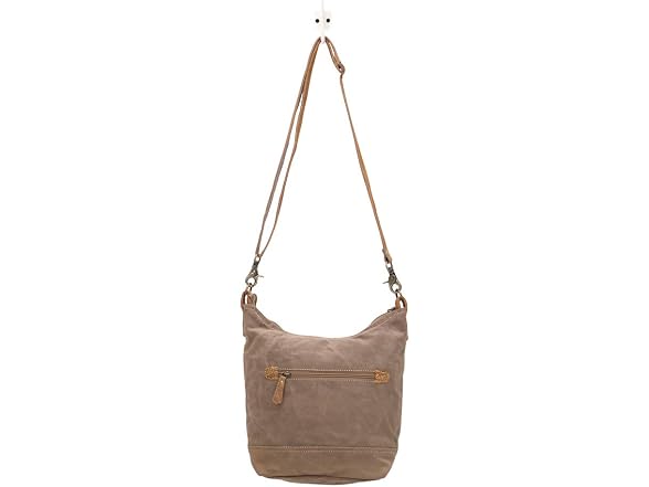 Myra Bag Buttercup Upcycled Canvas & Cowhide Shoulder Bag S