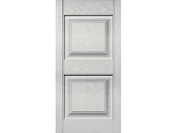 Builders Edge Raised Panel Vinyl Shutters