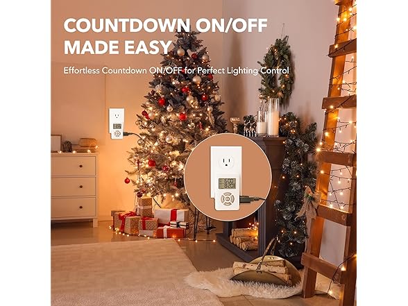 BN-LINK Digital Outlet Timer with Interval Repeat Cycle Indoor