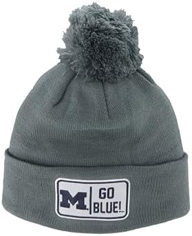 ZHATS Standard NCAA Officially Licensed Pom Beanie Patch Defer Gray, Grey, One Size