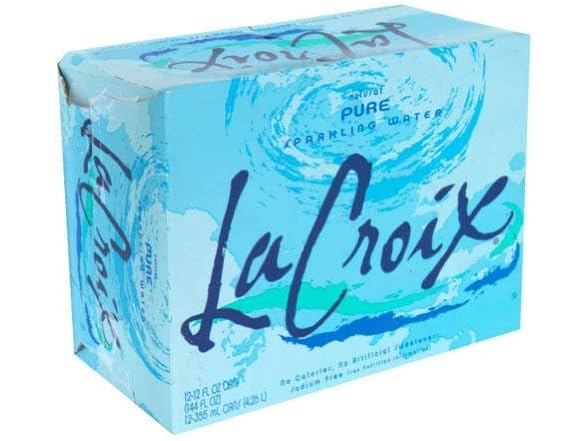 12PK La Croix Sparkling Water, Pure, 12 Fl Oz