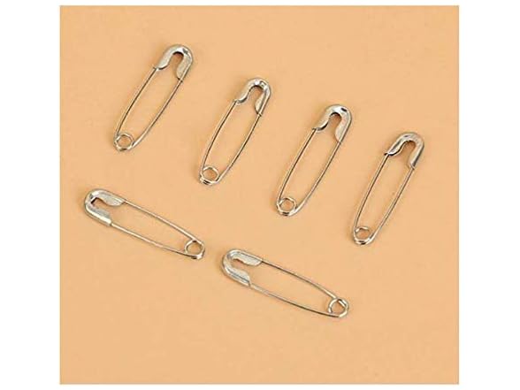 LASSUM 500 Pcs Silver Safety Pins