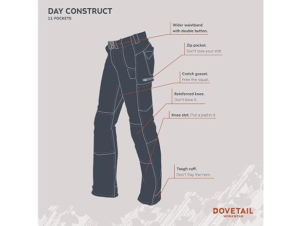 Dovetail Workwear Women (6 x 34) Day Cargo Pants