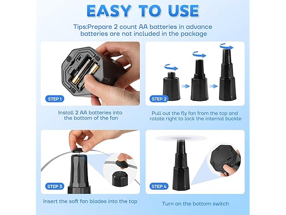 Hyxjzh Fly Fans for Table