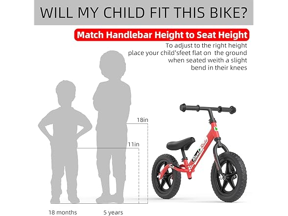 Royalbaby Balance Bike Toddlers Age 2~5 12in