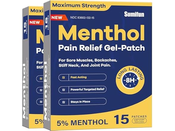 Sumifun Medicated Cold Hot Patches - 30 Count