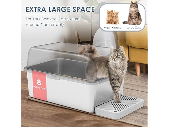 Suzzipaws Stainless Steel Litter Box