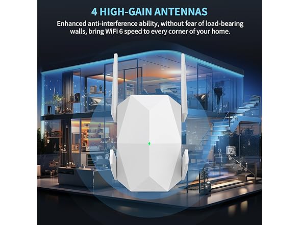 ingabis 2025 AX3000 WiFi 6 Range Extender, WiFi Extender