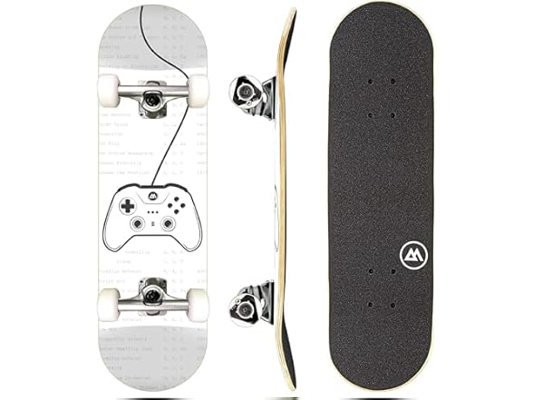 Magneto Wood Skateboard 27.5inx7.75in Youth