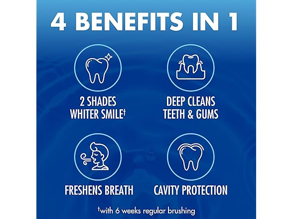 4PK ARM & HAMMER Advance White Toothpaste