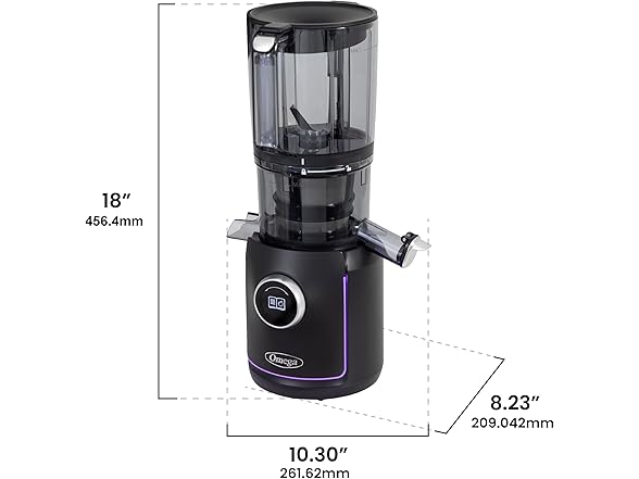 Omega Slow Masticating Batch Juicer Black