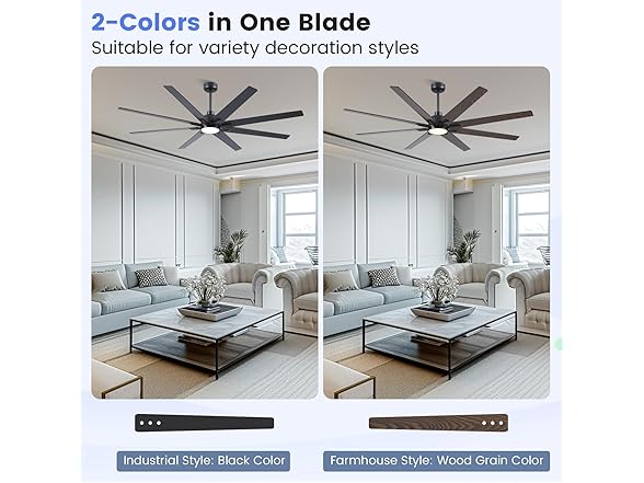 Newday 72In Large Ceiling Fan