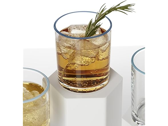 Oneida Glassware, 24 Seven Turquoise Tumbler, Set of 6