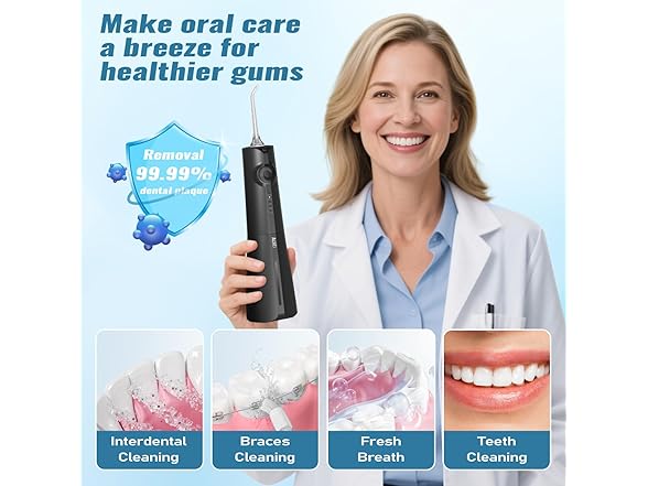 AUIEI Water Flosser Pick for Teeth & Braces