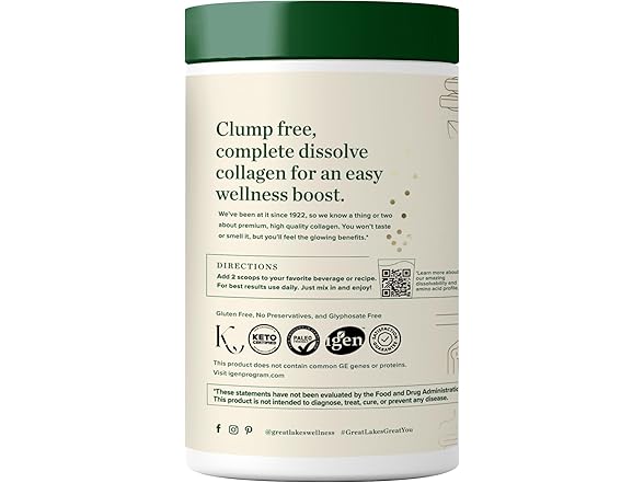 Great Lakes Collagen Peptides 10oz