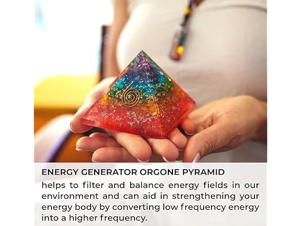 Orgonite Crystal Pyramid Stone