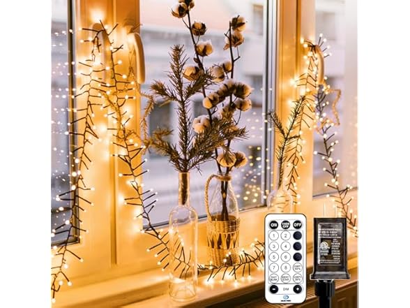 Brightown Cluster-Lights-Christmas-Tree-Lights-Outdoor, 1000 LED 50 Ft