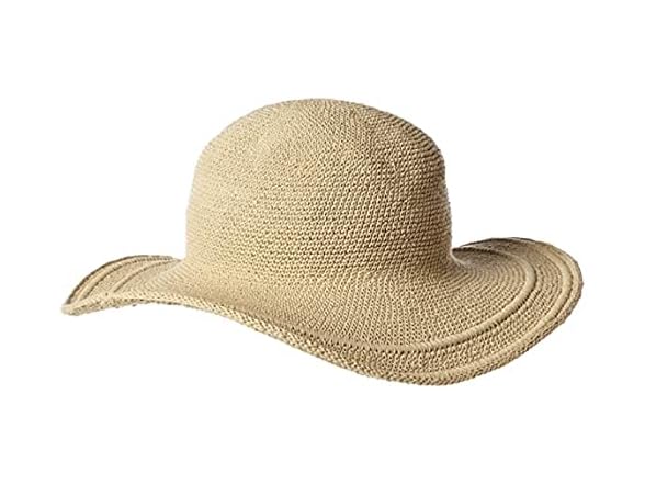 San Diego Hat Co. Women Cotton Crochet Floppy Hat