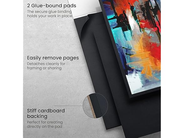 ARTEZA 2-pk Acrylic Paper Pad, 6 x 6 Inches