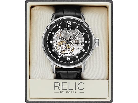 RELIC Damon Watch (Silver/Black)