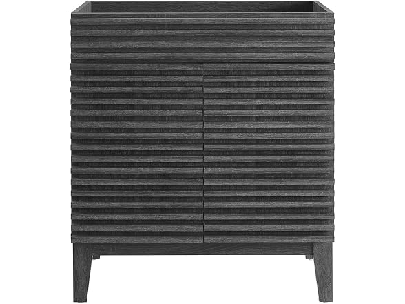 30 in. Render Bathroom Vanity Cabinet, Charcoal