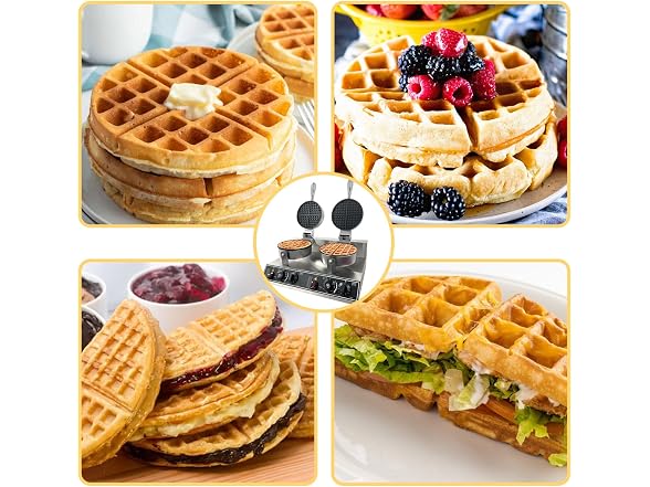 Double Head Commercial Waffle Maker – 2400W
