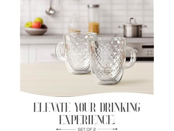 Elle Décor Mugs (13 Oz) Elle Decor Coffee Mug, Choose Set