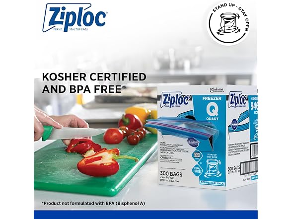 Ziploc Ziploc 696187 Double Zipper Freezer
