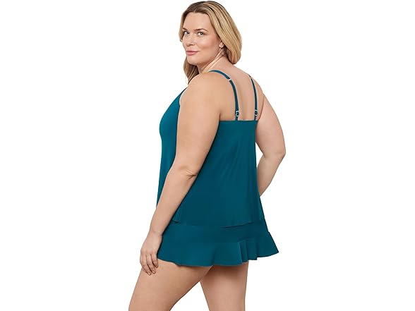 Aqua Green Women's Tankini Top Blue
