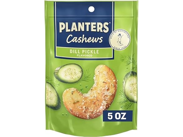1PK PLANTERS Cashews Dill Pickle
