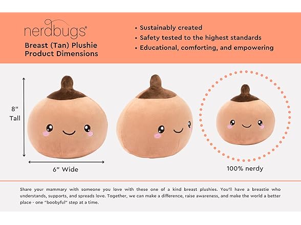 Nerdbugs Breast Plush