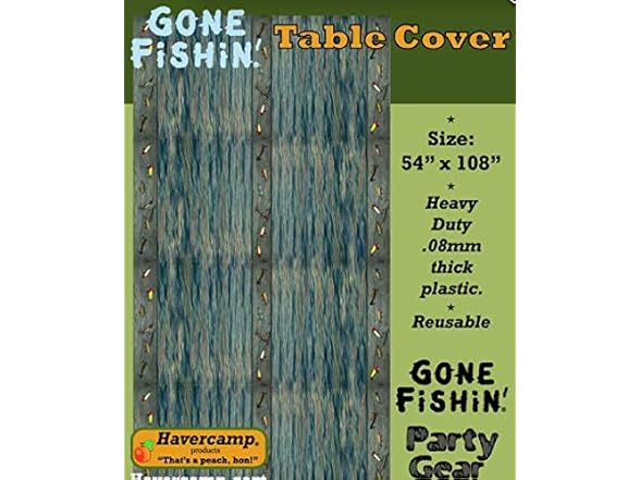 Havercamp Gone Fishin' Table Cover (54" x 108" Pla