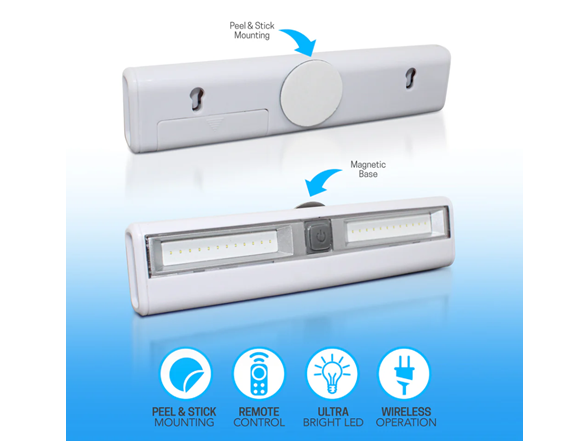 Aduro 4Pk Ultra Bright LED Wireless Portable Light Bars