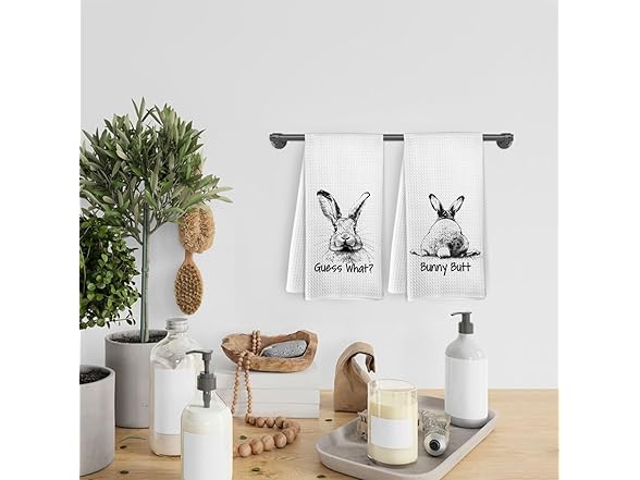 Guess What? Bunny Butt Kitchen Towels