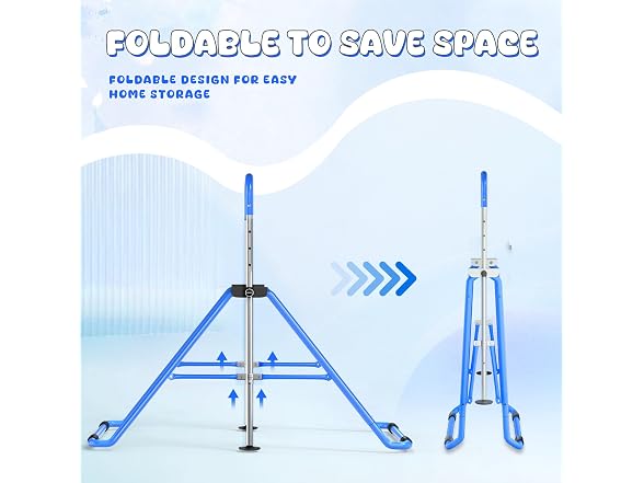 Safly Fun Gymnastics Bar for Kids 3-9,