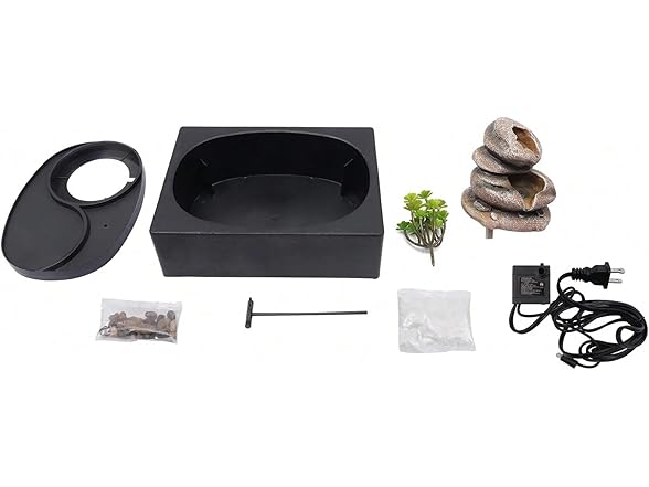 Azthuria Tabletop Fountain w/Rockery