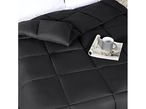 Superior Brushed Solid Reversible Down Alternative Comforter