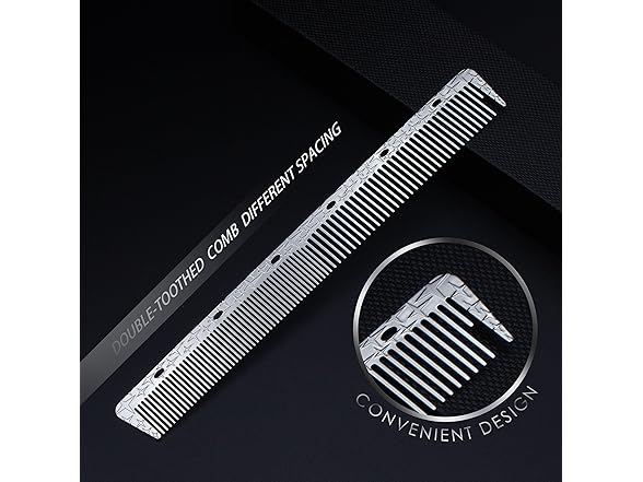 Dolmifapro 2 Pcs Metal Comb, Rat Tail